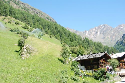 south tyrol hut alm