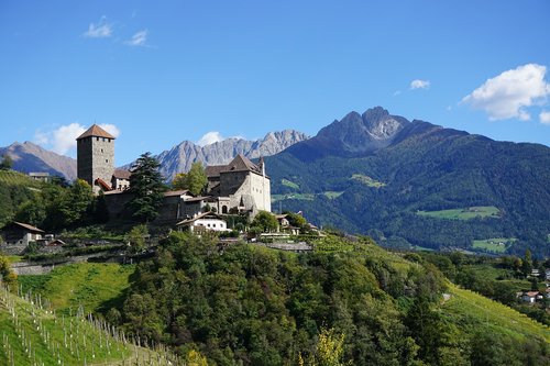 south tyrol  castle tyrol  mountains