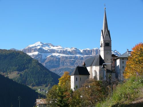 south tyrol dolomites church