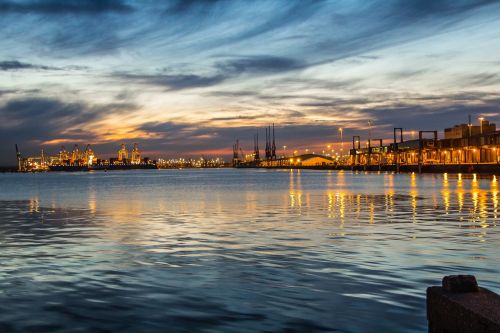 southampton port twilight