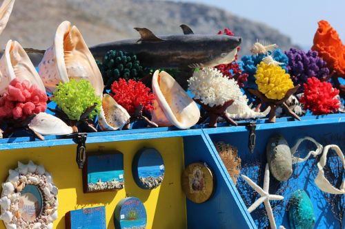 souvenirs greek mediterranean sea