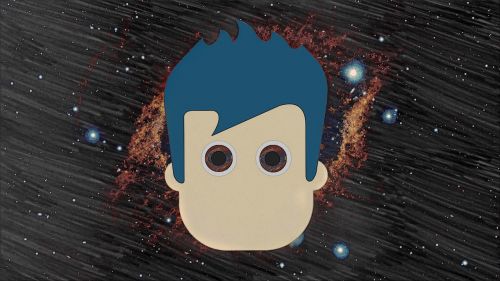 space galaxy face