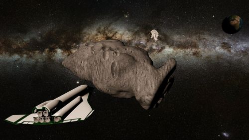 space spacecraft asteroid