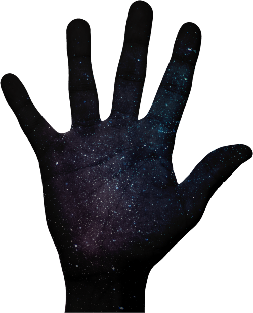 space sky hand