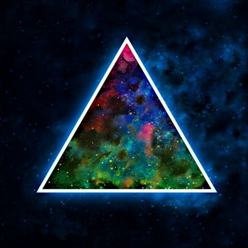 space triangle bright