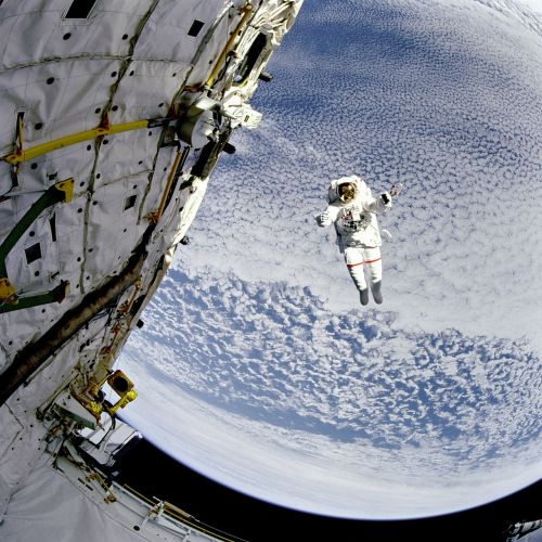 space astronaut sky