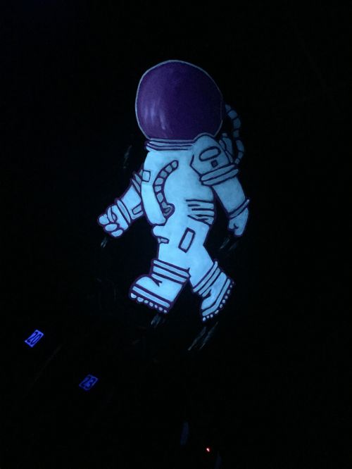 space man lasertag glow