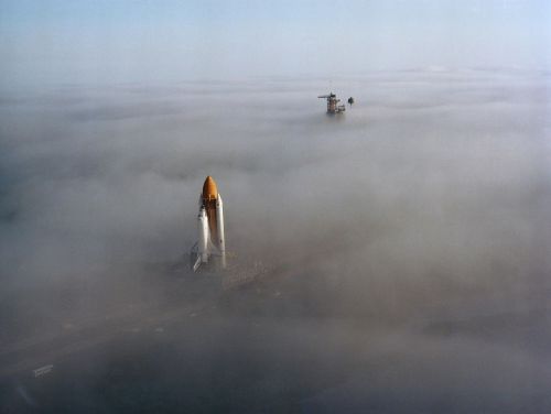 space shuttle cape canaveral rollout