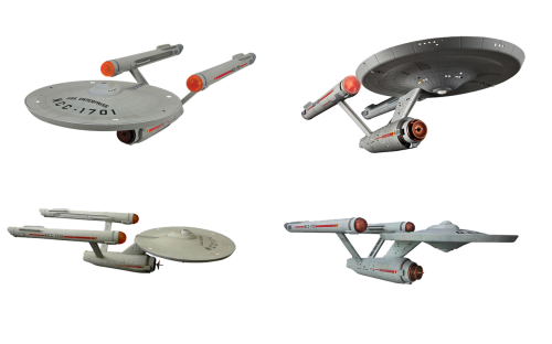 spaceship model isolated