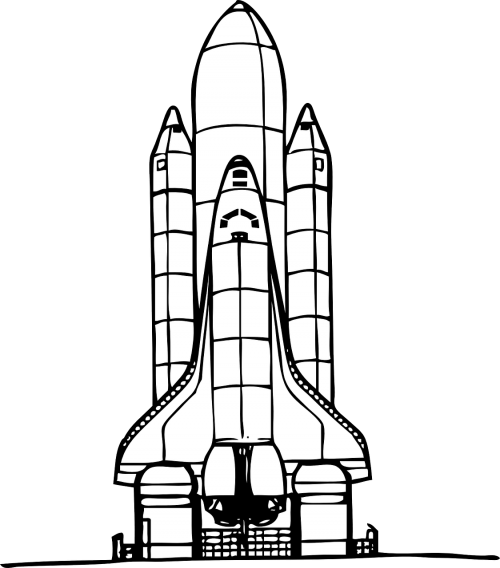 spaceship shuttle rocket