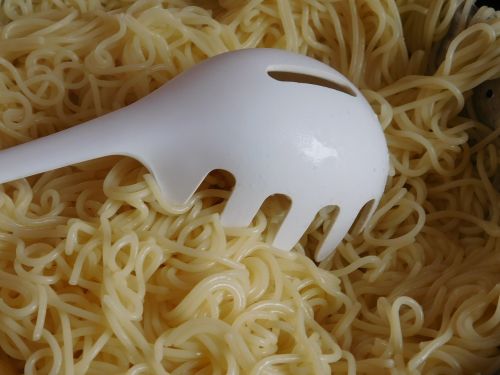 spagetti noodles eat
