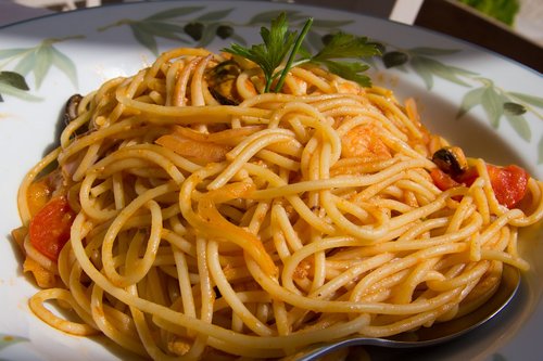 spaghetti  pasta  mat