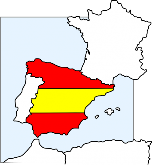 spain flag geography
