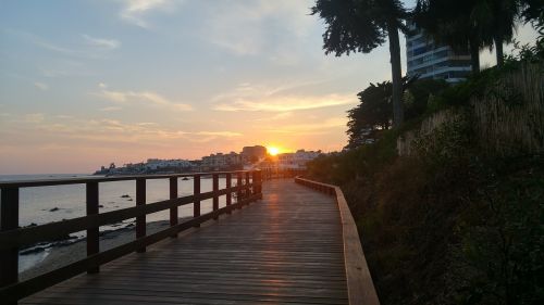 spain sunset broadwalk