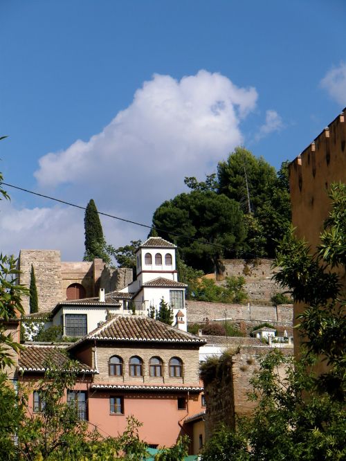 spain mountain buildings landscape