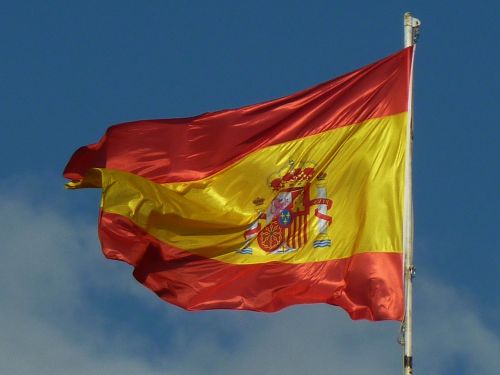 spain flag sky