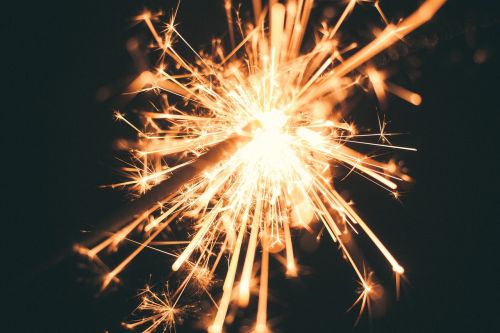 sparkler firework celebration