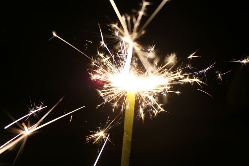 sparkler fireworks celebrate
