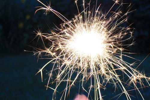 sparkler dandelion fire