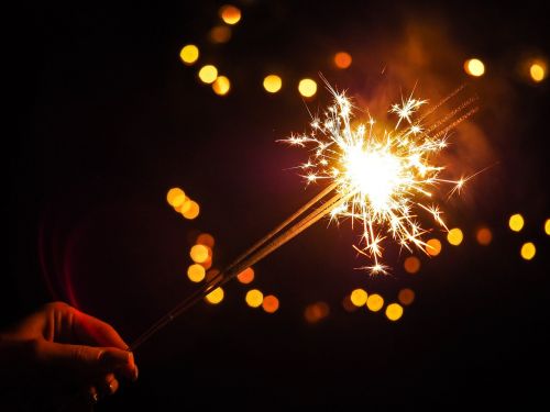 sparkler lights fire