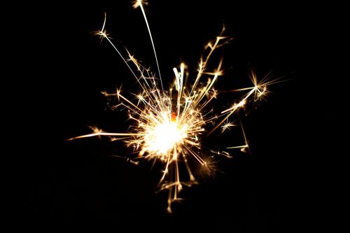 sparkler spark fireworks