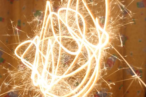 sparkler lighting dark