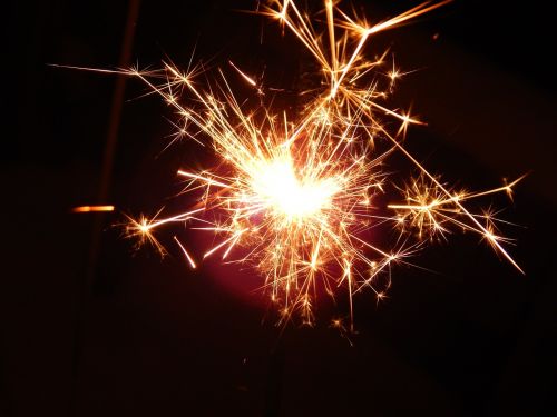 sparkler celebration new year day