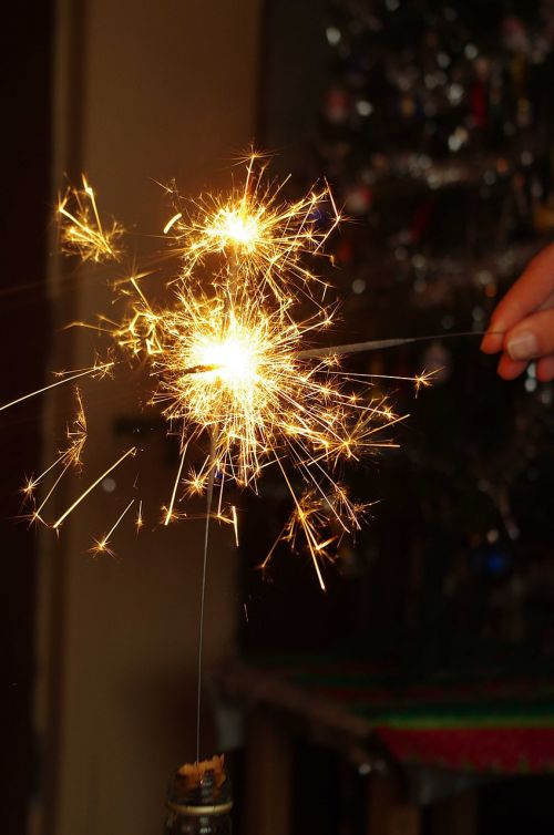 sparkler glow light