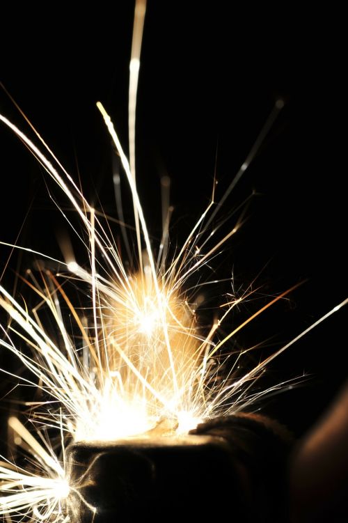 sparks fireworks welding