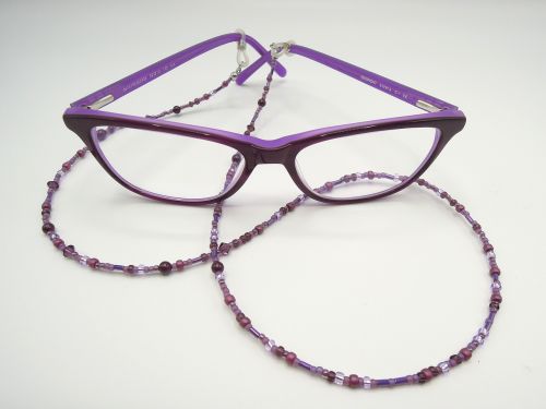 specs glasses chain purple