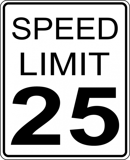 speed limits sign