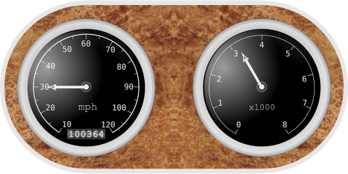 speedometer tachometer instruments