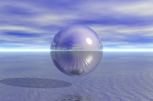 sphere reflection sea