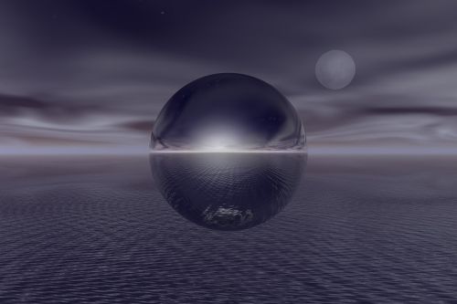 sphere reflection sea