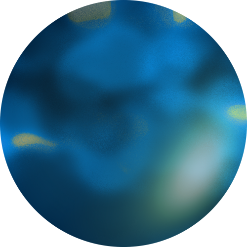 sphere blue green