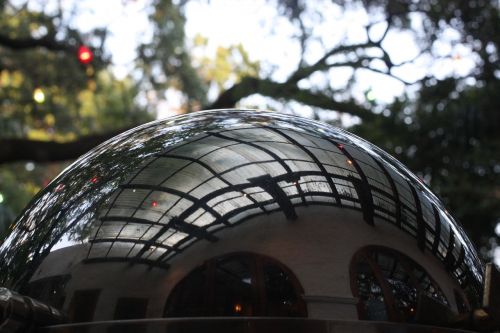 sphere mirror garden