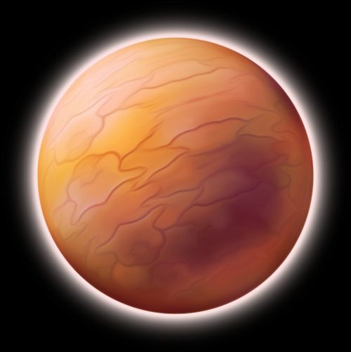 sphere planet orange