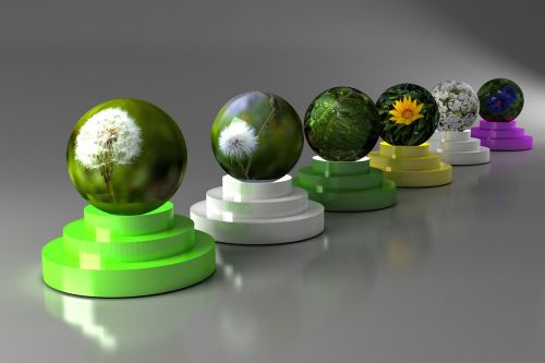 sphere color round