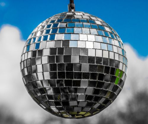 sphere glitter disco