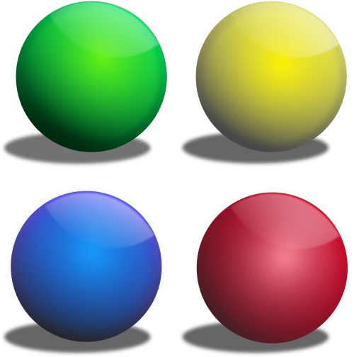 spheres balls colors