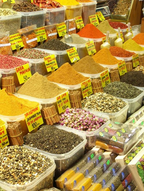 spices market bazaar