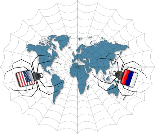 spider map world map
