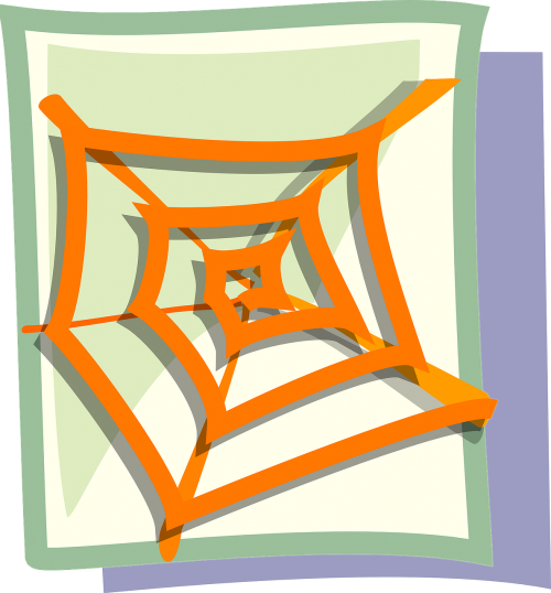 spider web orange horror