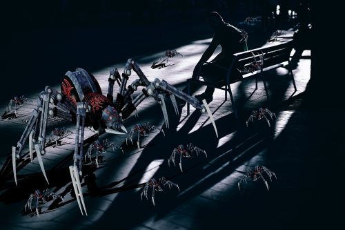 spiders dark shadows