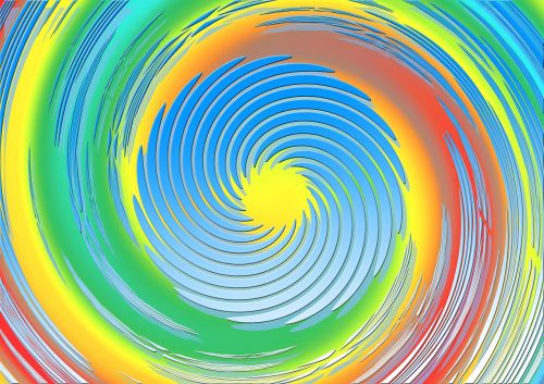 spiral eddy color vortex