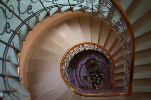 spiral staircase stairwell
