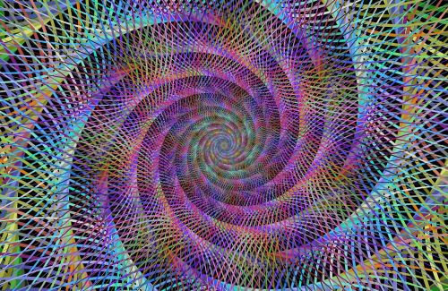 spiral fractal artwork