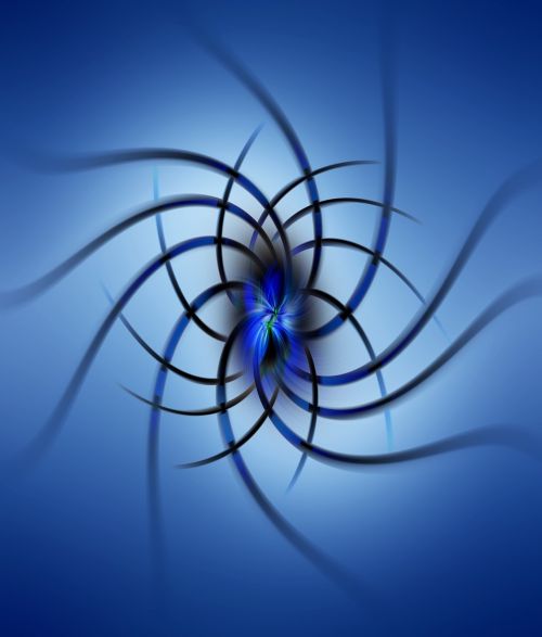 spiral blue design