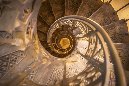 spiral staircase  stairs  architecture