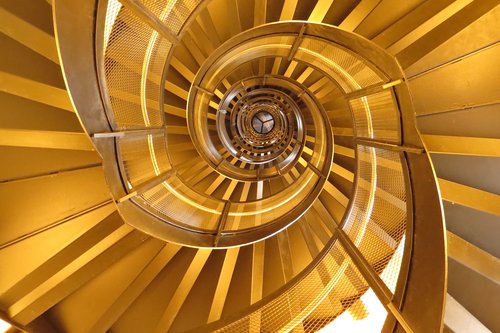 spiral staircase  architecture  emergence